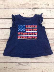 Old Navy Blue & Red Top