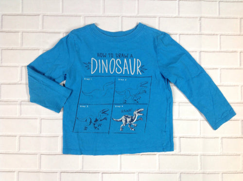 Old Navy Blue Dinosaur Top