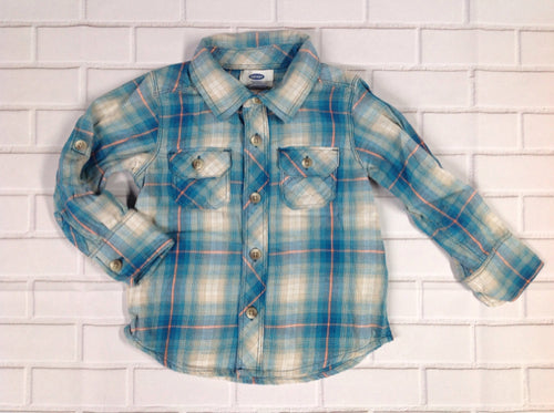 Old Navy Blue Print Top