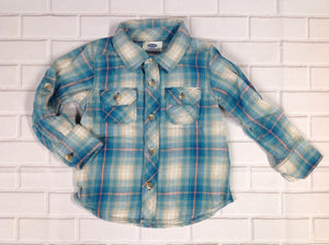 Old Navy Blue Print Top
