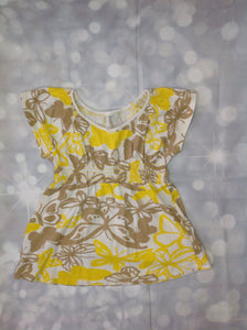 Old Navy Brown & Yellow Top