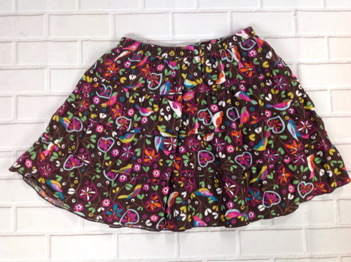 Old Navy Brown Print Floral Skirt