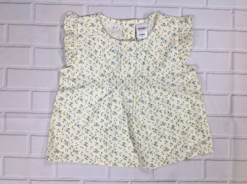 Old Navy CREAM PRINT Floral Top