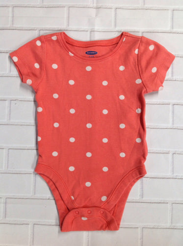 Old Navy Coral Print Onesie