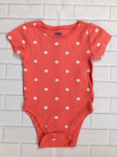 Old Navy Coral Print Onesie