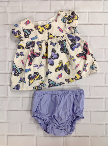 Old Navy Cream & Purple 2 PC Outfit
