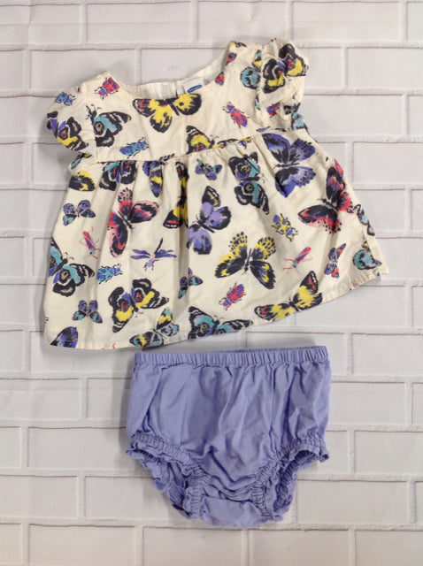 Old Navy Cream & Purple 2 PC Outfit