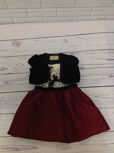 Old Navy Cream & Red Dress
