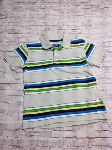 Old Navy GRAY PRINT Stripes Top