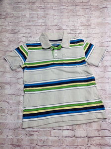 Old Navy GRAY PRINT Stripes Top