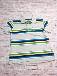 Old Navy GRAY PRINT Stripes Top