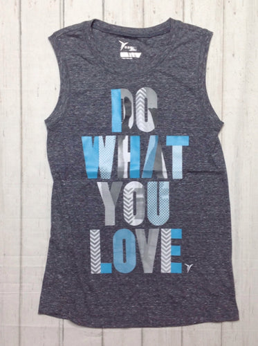 Old Navy Gray & Baby Blue Top
