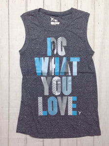 Old Navy Gray & Baby Blue Top