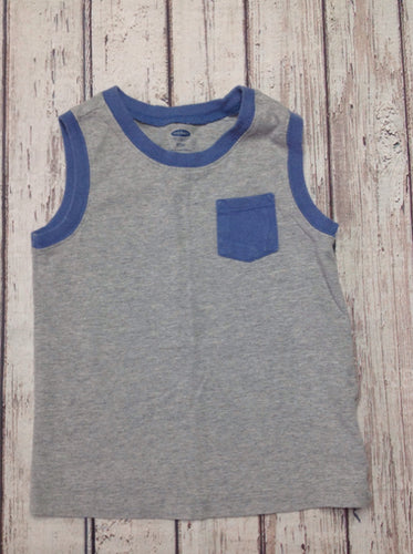 Old Navy Gray & Baby Blue Top