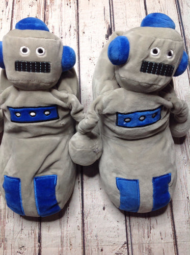Old Navy Gray & Blue YB Footwear Slippers