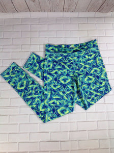 Old Navy Green & Blue Leggings