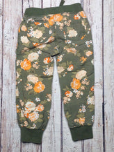 Old Navy Green & Orange Floral Pants