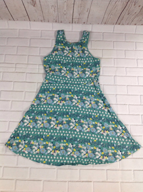 Old Navy Green Print Dress