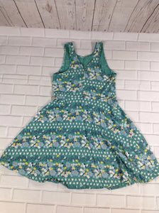 Old Navy Green Print Dress
