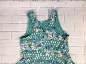 Old Navy Green Print Dress