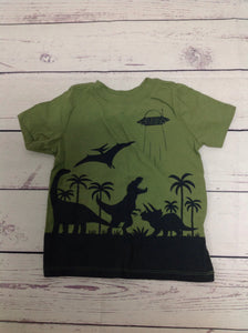 Old Navy Green Print Top