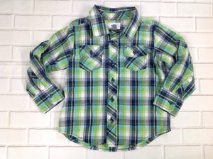 Old Navy Green Print Top