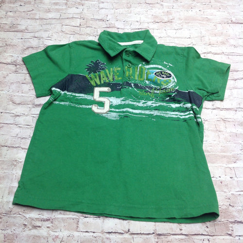 Old Navy Green Waves Top