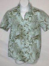 Old Navy LIGHT GREEN & BROWN Palm Leaves Top