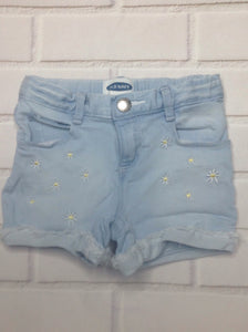 Old Navy Light Denim Floral Shorts