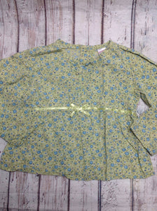 Old Navy Lime & blue Floral Top