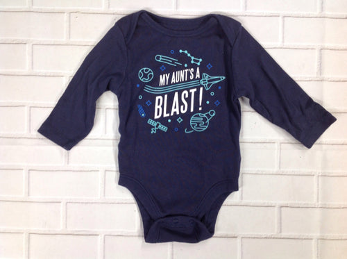 Old Navy Navy Print Top