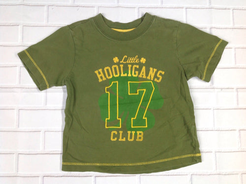 Old Navy OLIVE & YELLOW clover Top