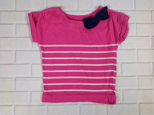 Old Navy PINK PRINT Stripe Top