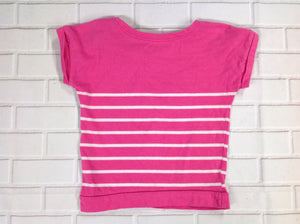 Old Navy PINK PRINT Stripe Top