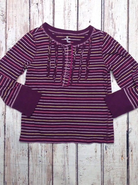 Old Navy Red & Pink Stripe Top
