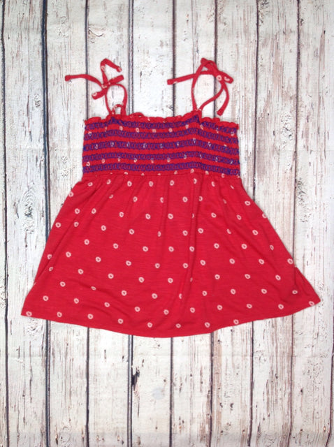 Old Navy Red Print Top