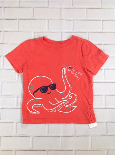 Old Navy Red Print Top