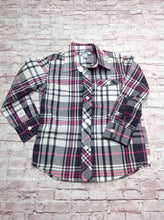 Old Navy WHITE & BLACK Plaid Top