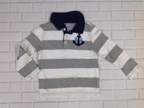 Old Navy White & Gray Top