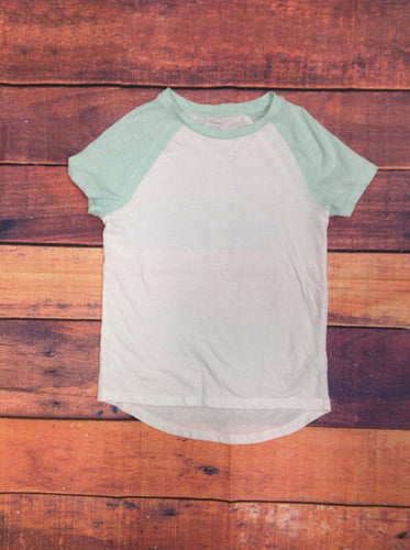 Old Navy White & Green Top