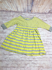 Old Navy Yellow & Gray Stripe Dress