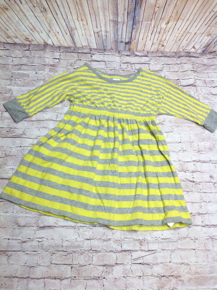 Old Navy Yellow & Gray Stripe Dress