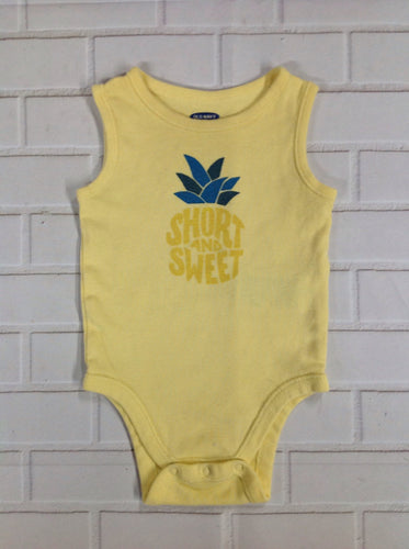 Old Navy Yellow Print Top