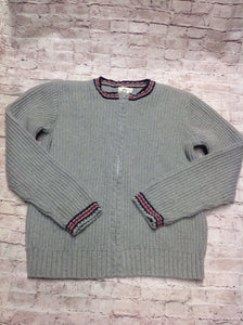 Olive Juice Gray & Blue Sweater