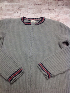 Olive Juice Gray & Blue Sweater