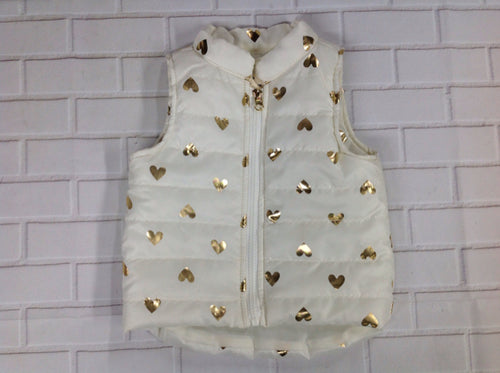 One Step Up CREAM PRINT Hearts Vest