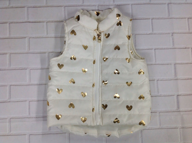 One Step Up CREAM PRINT Hearts Vest