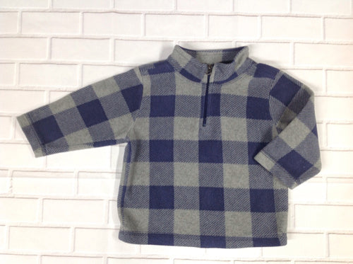 Oshkosh BLUE & GRAY Checkered Top