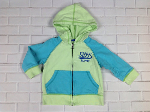 Oshkosh Baby Blue & Green Top