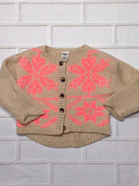 Oshkosh Beige & Pink Sweater